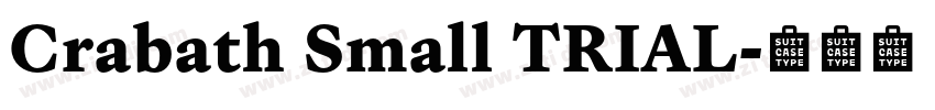 Crabath Small TRIAL字体转换